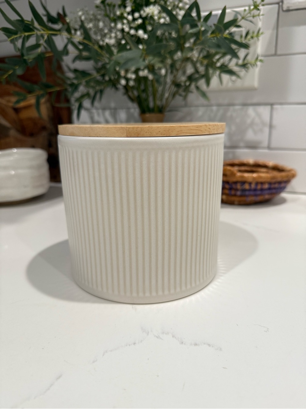 Anko Ribbed Canister Jar
